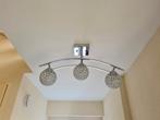 Plafondlamp met 3 Lampen 2 Stuks, Ophalen, Zo goed als nieuw, Glas, Modern
