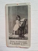 Oud Kaartje van Cacao en Chocolaad W.J. Boon & Comp Wormerve, Antiek en Kunst, Ophalen of Verzenden