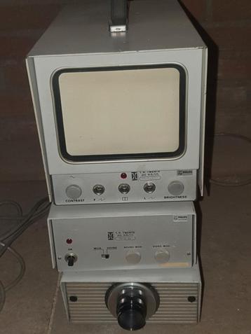vintage philips cctv systeem bewakingscamera met monitor beschikbaar voor biedingen