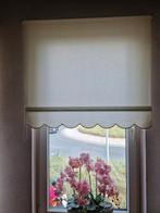 Crème rolgordijnen met decoratieve rand, Crème, Gebruikt, 100 tot 150 cm, 100 tot 150 cm
