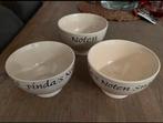 Ter Steege kommetjes 3 stuks, Huis en Inrichting, Keuken | Servies, Keramiek, Ophalen of Verzenden, Zo goed als nieuw, Kom(men)