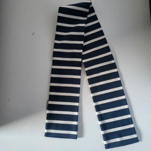 Babysjaal met Bretonse streep donkerblauw wit, Kinderen en Baby's, Babykleding | Mutsen, Sjaals en Wanten, Zo goed als nieuw, Sjaal
