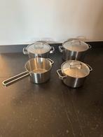 BK Conical Pannenset 4-delig - Zo goed als nieuw, Inductieplaat, Pannenset, Ophalen of Verzenden, Zo goed als nieuw