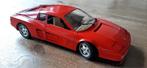 Bburago Ferrari Testarossa uit 1984, kleur rood. Schaal 1:18, Ophalen of Verzenden, Bburago, Zo goed als nieuw, Auto