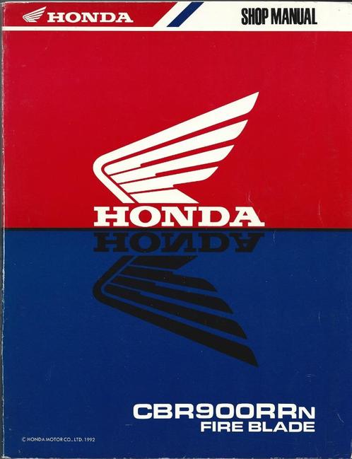 Honda Fire Blade CBR900 RR shop manual (3700z), Motoren, Handleidingen en Instructieboekjes, Honda, Ophalen of Verzenden