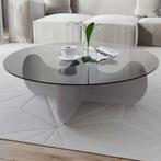 Naduvi Himalaya salontafel, Huis en Inrichting, Tafels | Salontafels, Ophalen, 50 tot 100 cm, Glas, Rond