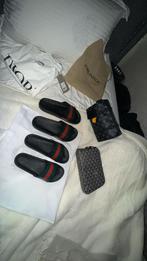 Gucci Slippers, Goyard & LV Tas, Ophalen of Verzenden, Zo goed als nieuw, Zwart, Slippers