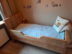 Peuterbed steigerhout, Ophalen, 140 tot 160 cm, 70 tot 85 cm