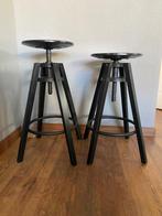 Bar stool (Barkruk), Ikea Dalfred. 2 stuks, Huis en Inrichting, Ophalen, Gebruikt, In hoogte verstelbaar, 60 tot 90 cm