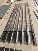 Partij Stalen dakplaten diverse soorten 17 platen totaal, Zwart, Zo goed als nieuw, 15 m² of meer, Metaal