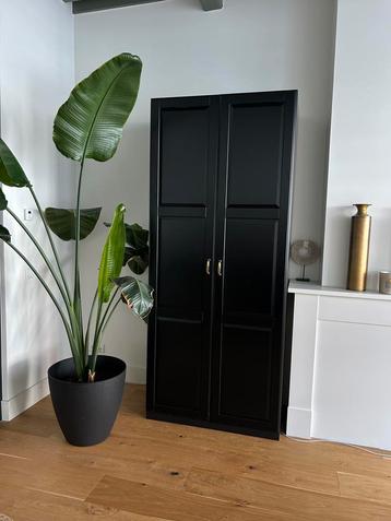 2x IKEA-pax zwarte kledingkast beschikbaar voor biedingen