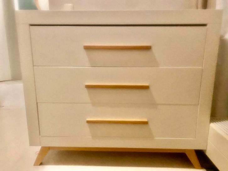 Bopita Fenna Commode Wit/Naturel - Gebruikt, Kinderen en Baby's, Kinderkamer | Commodes en Kasten, Gebruikt, Commode, 90 tot 105 cm