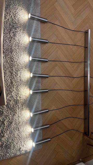 RVS hanglamp 180 cm / 8 lampen beschikbaar voor biedingen