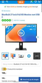 Blue Built 27" Full HD Monitor - Nieuw in doos!, Gaming, HDMI, IPS, Nieuw