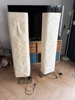Twee lampen, Ikea, rijstpapier, 150 cm, Huis en Inrichting, Lampen | Vloerlampen, Ophalen, Gebruikt, Overige materialen, 100 tot 150 cm