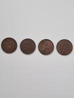 4 centen uit 1900, 1938, 1940 en 1941., Postzegels en Munten, Munten | Nederland, Ophalen of Verzenden, Koningin Wilhelmina