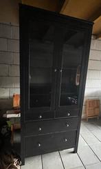 Prachtige Hemnes Kledingkast / Vitrinekast met Glazen Deuren, Huis en Inrichting, Kasten | Vitrinekasten, Ophalen, Gebruikt, Glas