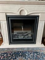 Moderne Faber electriche haard met marmeren schouw, Ophalen, Gas, Zo goed als nieuw, Inbouw