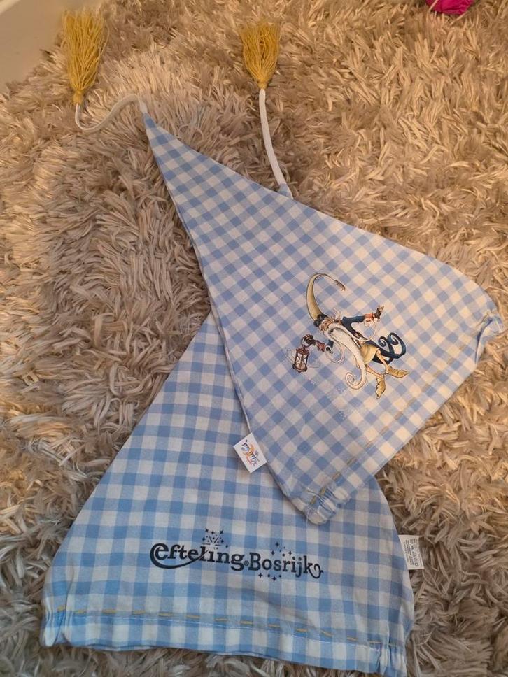 Slaapmutsje Klaasvaak Efteling 2 stuks, Verzamelen, Efteling, Nieuw, Kleding, Verzenden