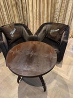 2 SCHITTERENDE FENDI CASA FAUTEUILS, Huis en Inrichting, Fauteuils, Ophalen, Hout, 75 tot 100 cm, 50 tot 75 cm