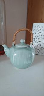 Lichtgroen vintage Chinees theepotje, Ophalen of Verzenden
