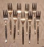 9x gebaksvorkjes, Ophalen of Verzenden, Rvs of Chroom