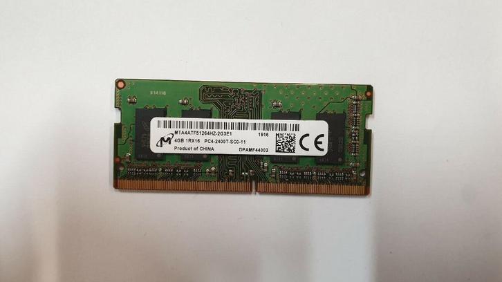 Micron 4gb SODIMM ramgeheugen., Computers en Software, RAM geheugen, Zo goed als nieuw, Laptop, 4 GB, DDR4, Ophalen of Verzenden