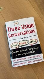 Three value conversations, Ophalen of Verzenden, Zo goed als nieuw, Dieet en Voeding
