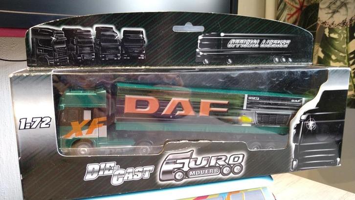 Euromovers Daf 95 XF 95XF Truck met oplegger nieuw 1:76, Hobby en Vrije tijd, Modelauto's | Overige schalen, Nieuw, Bus of Vrachtwagen