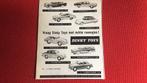 DINKY TOYS WEL DE MODELLEN MAAR GEEN ADVERTENTIE SPIEGEL1958, Ophalen of Verzenden, Gebruikt, Overige typen, Dinky Toys