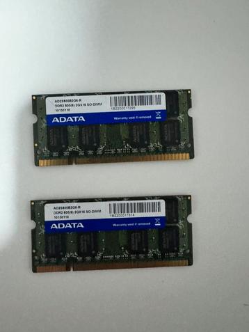 GEZOCHT RAM GEHEUGENKAARTEN DDR2 800(6) 4Gx16 SO-DIMM beschikbaar voor biedingen