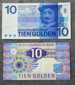 2 x 10 gulden biljet nederland unc, Verzenden, 10 gulden, Setje