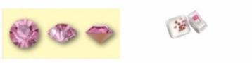 Scrapbook Embellishment M.C. Chaton Jewelry Stones SS28 Rose beschikbaar voor biedingen