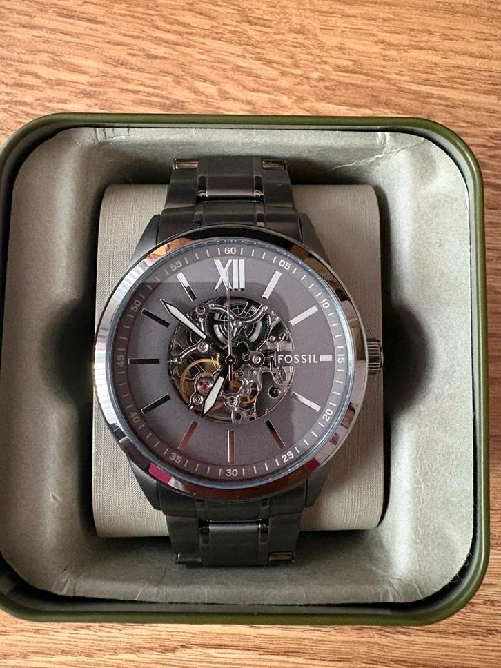 Automatische Horloge Fossil BQ2384, Sieraden, Tassen en Uiterlijk, Horloges | Heren, Zo goed als nieuw, Overige merken, Staal