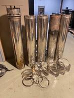 6 meter kachelpijp van therminox ti 150, Ophalen, Gebruikt, Hout, Inbouw