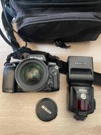 Nikon f90x camera met flitser, Audio, Tv en Foto, Fotocamera's Analoog, Ophalen of Verzenden, Gebruikt, Spiegelreflex, Nikon