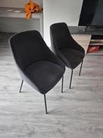 Mooie grijze stoelen - set van 4, Ophalen, Zo goed als nieuw, Metaal, Vier