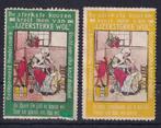 X193) 2x oud vignet m.b.t. wol Nederlands, Ophalen of Verzenden, T/m 1940, Postfris