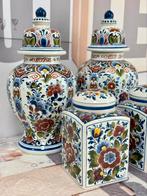 1950-1960 Antiek Delft Delfblauw keramiek Dekselvazen potten, Antiek en Kunst, Antiek | Keramiek en Aardewerk, Ophalen of Verzenden