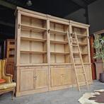 Xxl eiken boekenkast | Demontabele bibliotheekkast #916, Huis en Inrichting, Kasten | Boekenkasten, Met deur(en), 25 tot 50 cm