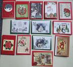 Set 25x zelfgemaakte kerstkaarten / wenskaarten kerst (v), Verzenden, Nieuw, Kerst