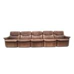 XXL vintage elementenbank bank De Sede jaren '60 '70 retro, Huis en Inrichting, Verzenden, Gebruikt, Leer