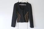 Scotch & Soda - Maison Scotch vestje met pailletten - Zwart, Kleding | Dames, Truien en Vesten, Maat 38/40 (M), Zwart, Zo goed als nieuw