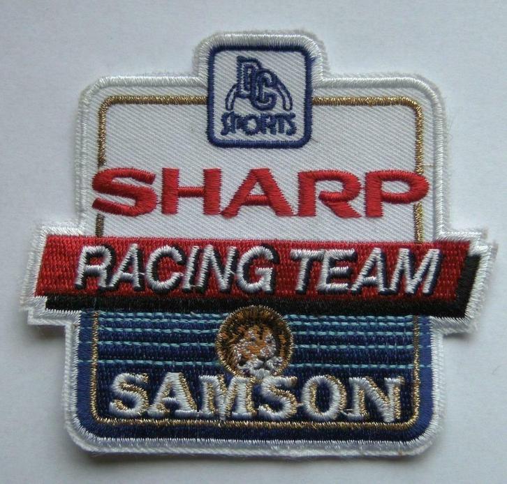 wilco zeelenberg Sharp Racing Team Samson patch badge, Verzamelen, Automerken, Motoren en Formule 1, Nieuw, Motoren, Ophalen of Verzenden