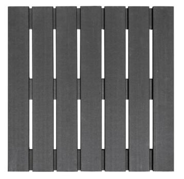 60 stuks = 15 m² vlondertegel 50x50 cm composiet antraciet beschikbaar voor biedingen