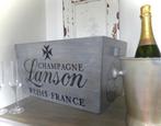 Champagne kist Lanson / vintage / mancave / industrieel, Huis en Inrichting, Woonaccessoires | Kisten, Minder dan 50 cm, 50 tot 100 cm