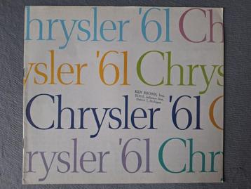Brochure CHRYSLER  RANGE -1961 USA  beschikbaar voor biedingen