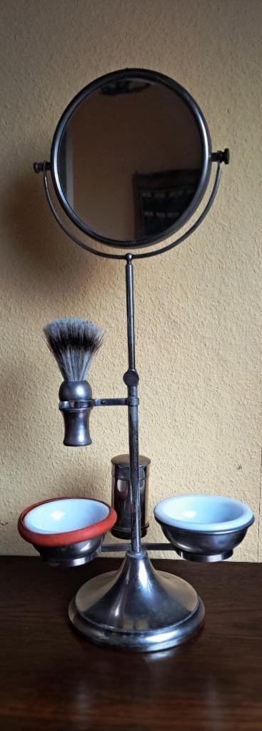 Zeer zeldzame complete luxe scheerset. Jaren 50, Antiek en Kunst, Curiosa en Brocante, Ophalen of Verzenden