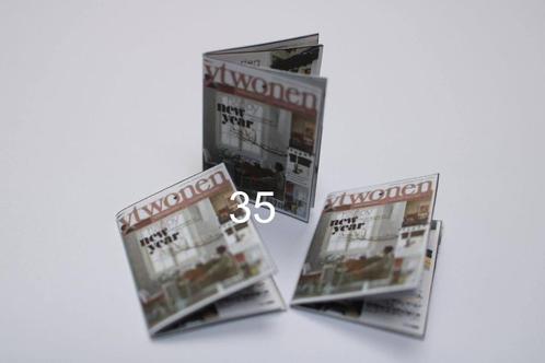 1 miniatuur blad, 1-12 poppenhuis, zo leuk in een shop, Kinderen en Baby's, Speelgoed | Poppenhuizen, Nieuw, Verzenden