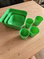 ikea groen bakken + beker set, Huis en Inrichting, Ophalen of Verzenden, Nieuw